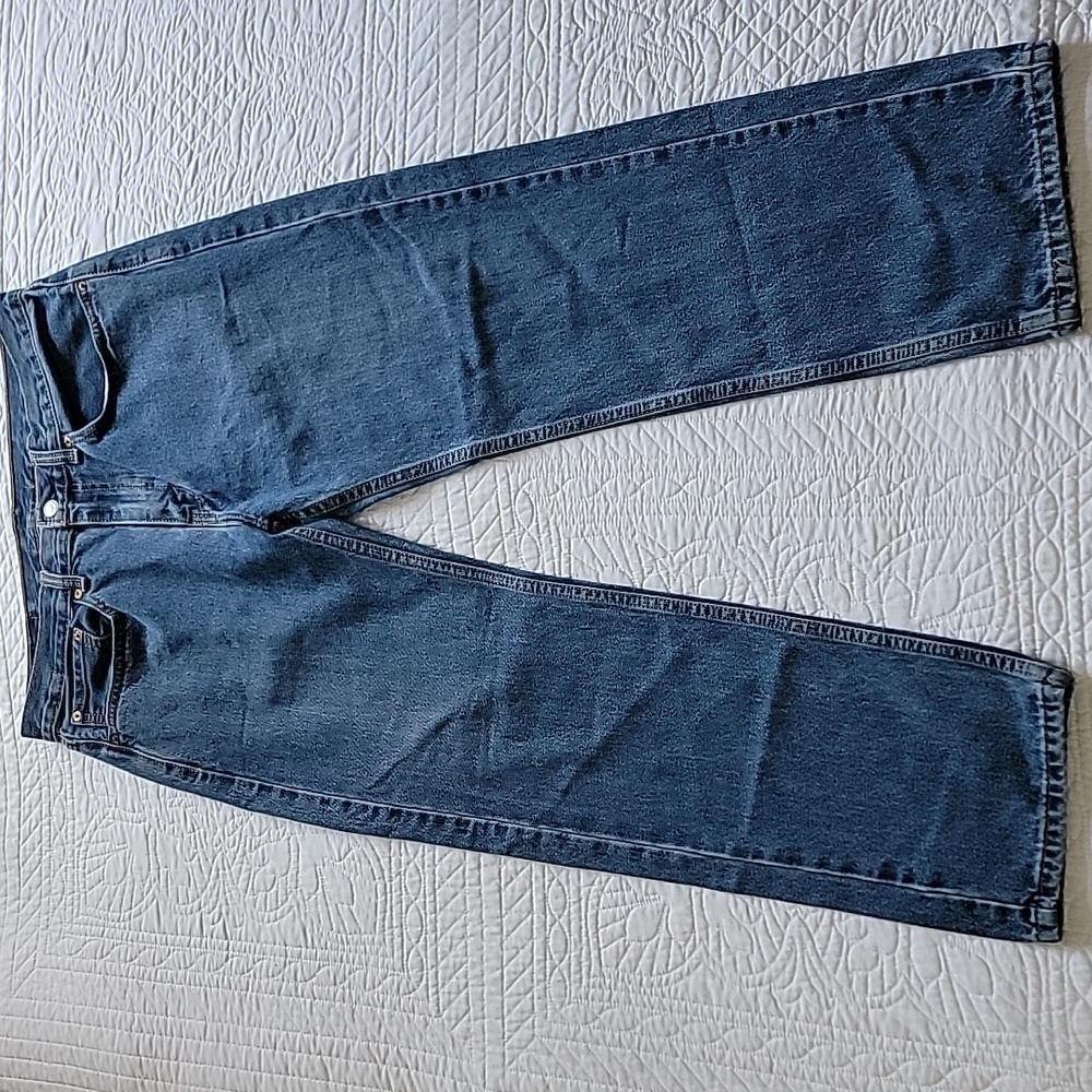 Levi's 505 Men's Regular Fit Straight Leg Jeans Blue W34 L30